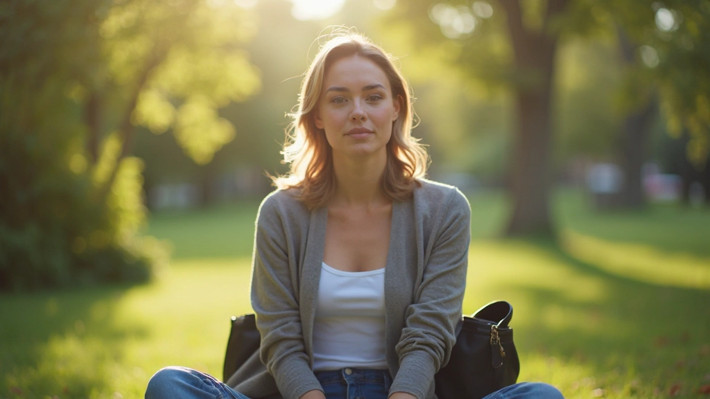 Professional taking a break outdoors